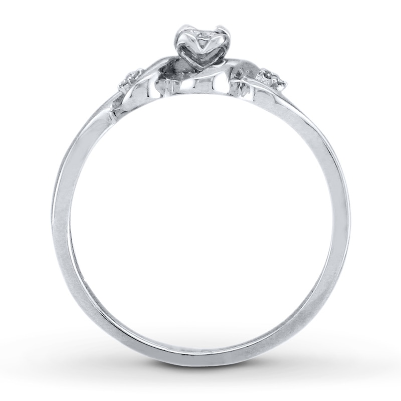 Previously Owned Diamond Promise Ring 1/15 ct tw Sterling Silver