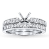 Thumbnail Image 1 of Previously Owned Diamond Bridal Setting 1/3 ct tw Round-cut 14K White Gold