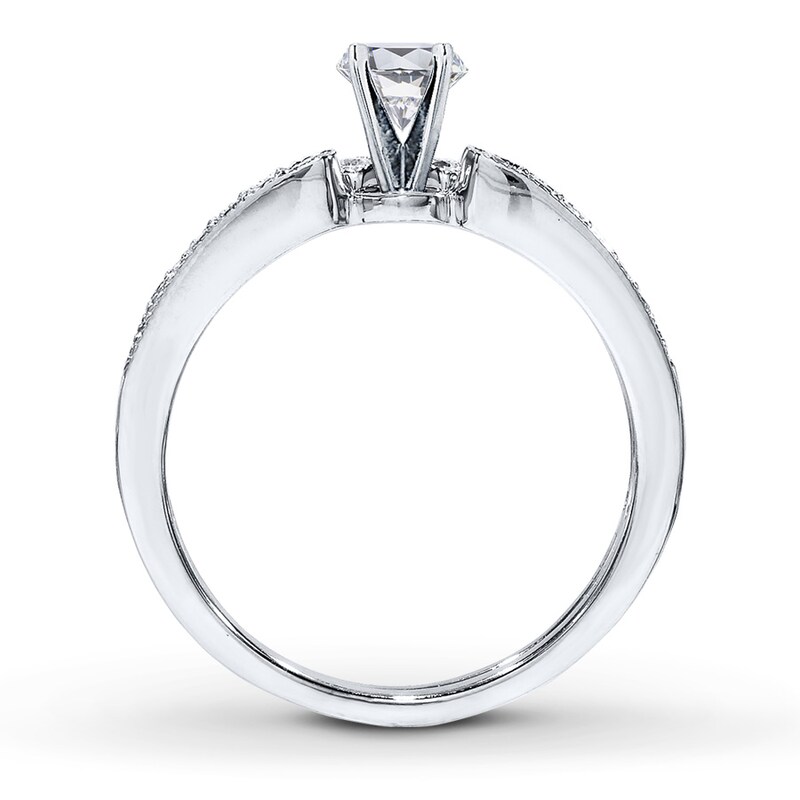 Main Image 2 of Previously Owned Diamond Bridal Setting 1/3 ct tw Round-cut 14K White Gold