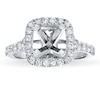Thumbnail Image 1 of Previously Owned Diamond Ring Setting 3/4 ct tw Round-cut 14K White Gold