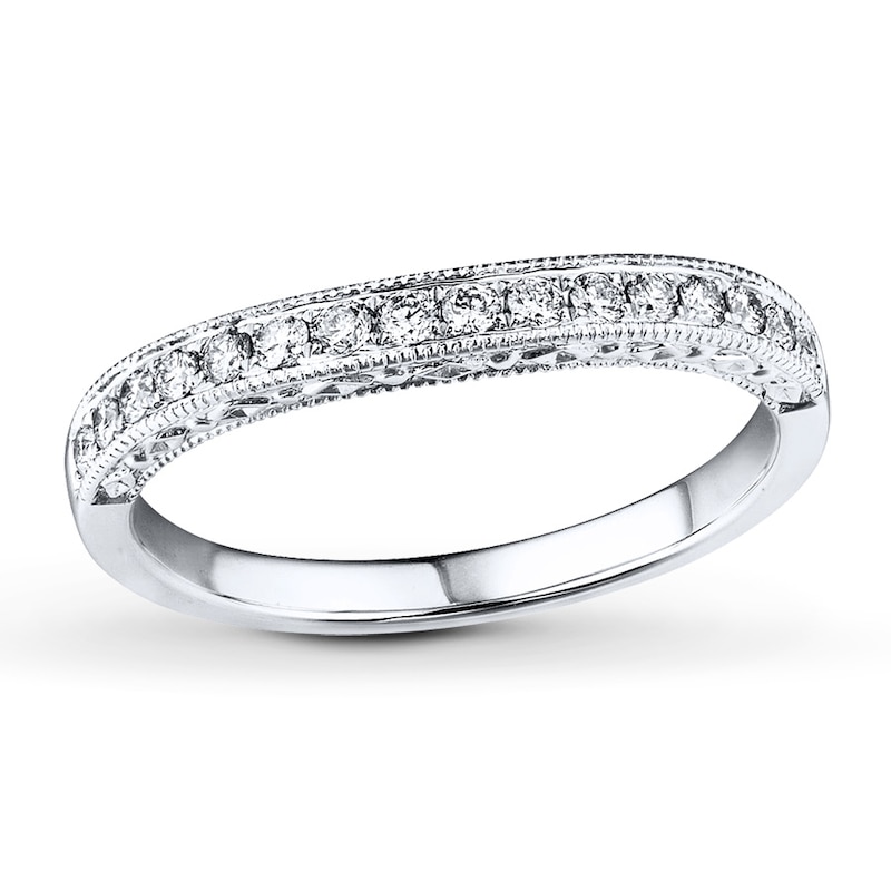 Main Image 1 of Previously Owned Diamond Ring 1/8 ct tw 14K White Gold