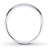 Thumbnail Image 1 of Previously Owned Men's Diamond Wedding Band 1/4 ct tw Round-cut 10K White Gold