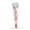 Thumbnail Image 3 of Previously Owned Engagement Ring 3/4 ct tw Round-cut Diamonds 14K Two-Tone Gold