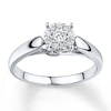 Thumbnail Image 1 of Previously Owned Ring 1/4 ct tw Diamonds 10K White Gold Size 7