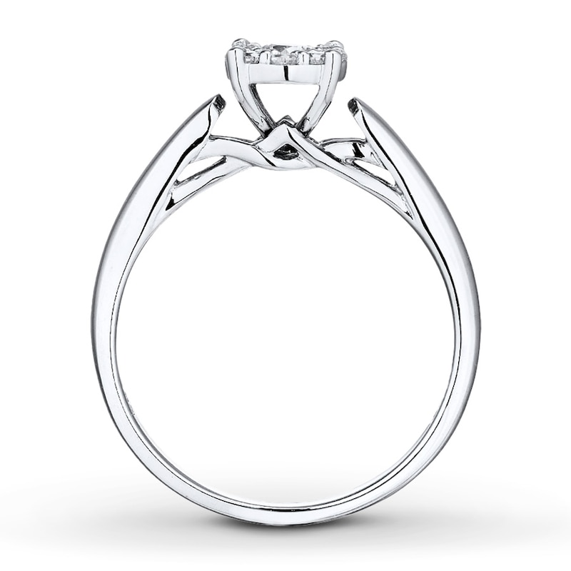Main Image 2 of Previously Owned Ring 1/4 ct tw Diamonds 10K White Gold Size 7