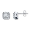 Thumbnail Image 0 of Previously Owned Diamond Earrings 1/4 ct tw 10K White Gold
