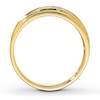 Thumbnail Image 1 of Previously Owned Men's Wedding Band 1/10 ct tw Round-cut Diamonds 10K Yellow Gold