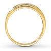 Thumbnail Image 2 of Previously Owned Men's Wedding Band 1/10 ct tw Round-cut Diamonds 10K Yellow Gold
