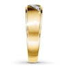 Thumbnail Image 2 of Previously Owned Men's Wedding Band 1/10 ct tw Round-cut Diamonds 10K Yellow Gold