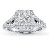 Thumbnail Image 3 of Previously Owned Diamond Ring Setting 3/4 ct tw Round-cut 18K White Gold