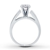 Previously Owned Diamond Ring Setting 5/8 ct tw Round-cut 14K White Gold