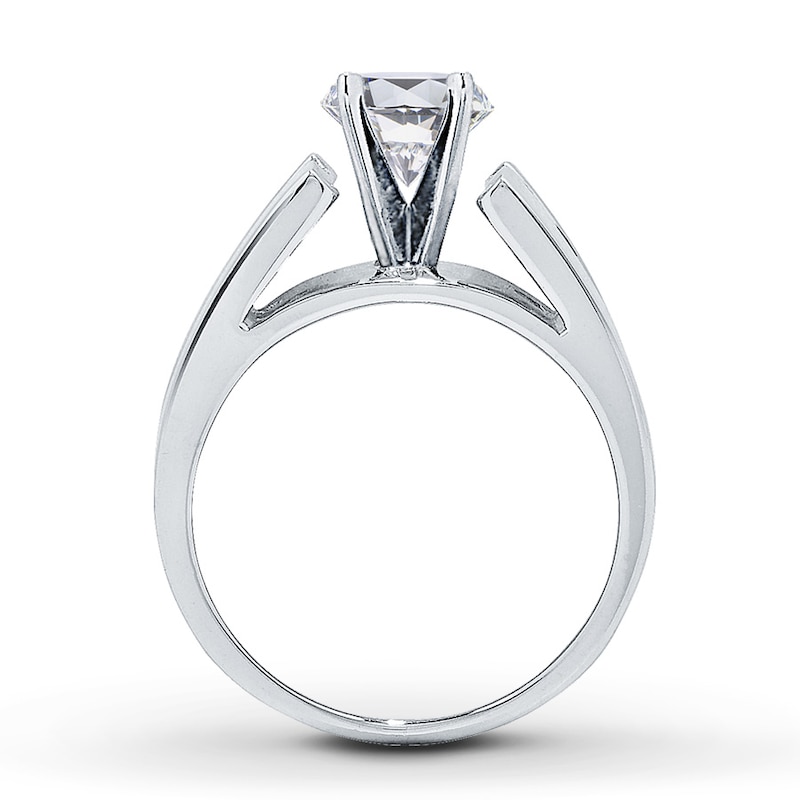 Main Image 2 of Previously Owned Diamond Ring Setting 5/8 ct tw Round-cut 14K White Gold