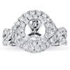 Thumbnail Image 1 of Previously Owned Diamond Ring Setting 1-1/2 ct tw Round-cut 14K White Gold