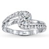 Thumbnail Image 3 of Previously Owned Diamond Ring Setting 1/3 ct tw Round-cut 14K White Gold