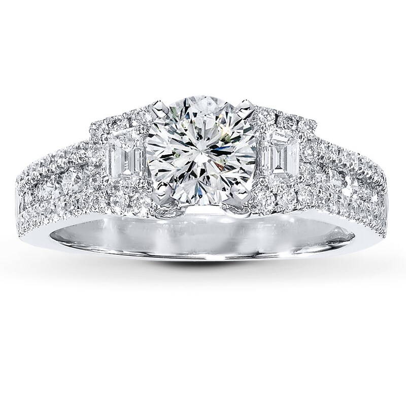 Main Image 3 of Previously Owned Diamond Ring Setting 5/8 carat tw 14K White Gold