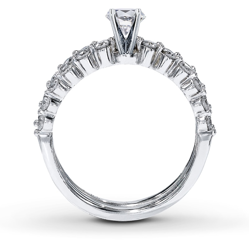 Main Image 2 of Previously Owned Diamond Bridal Setting 3/4 ct tw Round-cut 14K White Gold