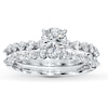 Thumbnail Image 3 of Previously Owned Diamond Bridal Setting 3/4 ct tw Round-cut 14K White Gold