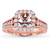 Thumbnail Image 1 of Previously Owned Diamond Ring Setting 1/2 ct tw Round-cut 14K Rose Gold
