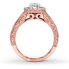 Thumbnail Image 2 of Previously Owned Diamond Ring Setting 1/2 ct tw Round-cut 14K Rose Gold