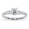 Thumbnail Image 1 of Previously Owned Diamond Ring Setting 3/8 ct tw Round-cut 14K White Gold