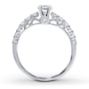 Thumbnail Image 2 of Previously Owned Diamond Ring Setting 3/8 ct tw Round-cut 14K White Gold