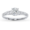 Thumbnail Image 3 of Previously Owned Diamond Ring Setting 3/8 ct tw Round-cut 14K White Gold