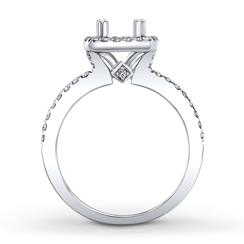 Main Image 2 of Previously Owned Diamond Ring Setting 1/3 ct tw 14K White Gold