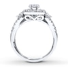 Thumbnail Image 1 of Previously Owned Diamond Bridal Setting 7/8 ct tw Round-cut 14K White Gold