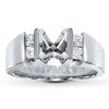 Thumbnail Image 1 of Previously Owned Diamond Ring Setting 3/8 ct tw Princess-cut 14K White Gold