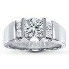 Thumbnail Image 3 of Previously Owned Diamond Ring Setting 3/8 ct tw Princess-cut 14K White Gold