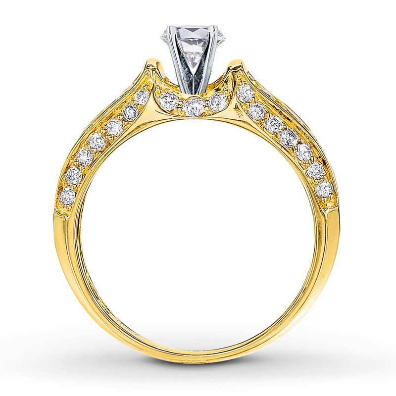 Main Image 2 of Previously Owned Diamond Ring Setting 1 ct tw Round 14K Yellow Gold