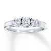 Thumbnail Image 0 of Previously Owned 3-Stone Diamond Ring 1/2 ct tw Round 14K Gold