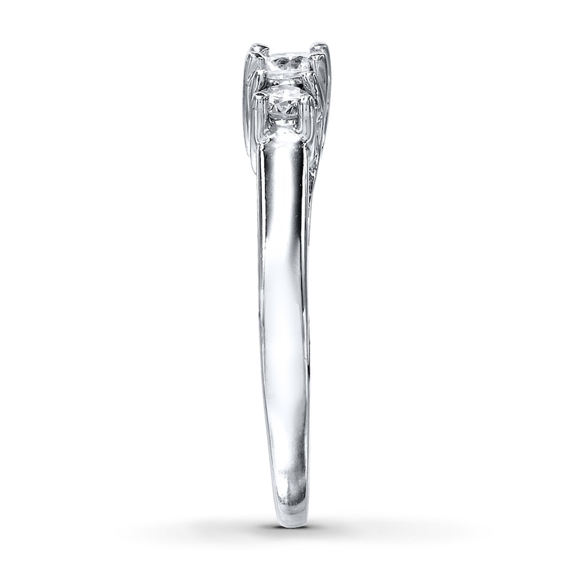 Previously Owned 3-Stone Diamond Ring 1/2 ct tw Round 14K Gold