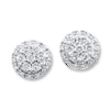 Thumbnail Image 1 of Previously Owned Diamond Earrings 1/5 ct tw 10K White Gold