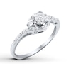 Thumbnail Image 1 of Previously Owned Promise Ring 1/6 ct tw Sterling Silver