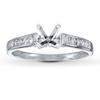 Thumbnail Image 1 of Previously Owned Diamond Ring Setting 1/6 ct tw Round-cut Platinum