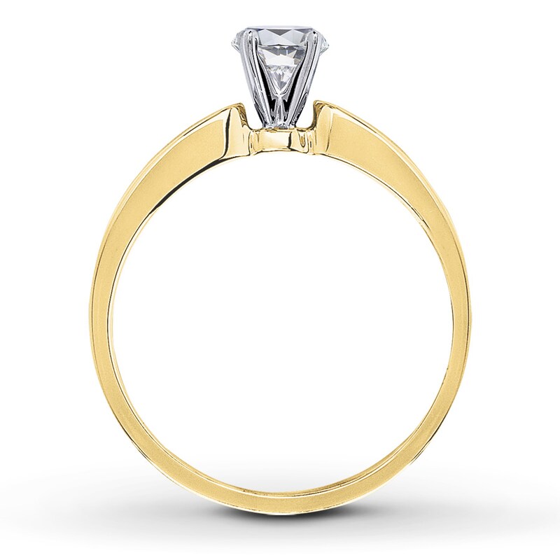 Main Image 2 of Previously Owned Diamond Ring Setting 1/15 ct tw Round-cut 14K Yellow Gold