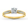 Thumbnail Image 3 of Previously Owned Diamond Ring Setting 1/15 ct tw Round-cut 14K Yellow Gold