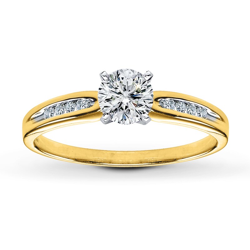 Main Image 3 of Previously Owned Diamond Ring Setting 1/15 ct tw Round-cut 14K Yellow Gold