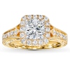 Thumbnail Image 3 of Previously Owned Diamond Ring Setting 1/2 ct tw Round-cut 14K Yellow Gold