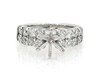 Thumbnail Image 1 of Previously Owned Diamond Two-Row Engagement Ring Setting 1-1/2 ct tw 14K White Gold
