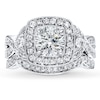 Thumbnail Image 3 of Previously Owned Diamond Bridal Setting 3/4 ct tw Round-cut 14K White Gold