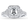 Thumbnail Image 1 of Previously Owned Diamond Ring Setting 1/2 ct tw Round-cut 14K White Gold