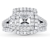 Thumbnail Image 1 of Previously Owned Diamond Bridal Setting 1-1/4 ct tw Round-cut 18K White Gold