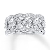 Previously Owned Anniversary Diamond Band 1/5 ct tw Round-cut 10K White Gold