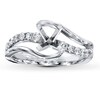 Thumbnail Image 1 of Previously Owned Diamond Ring Setting 1/3 ct tw Round 18K White Gold