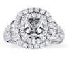 Thumbnail Image 0 of Previously Owned Diamond Ring Setting 1-1/2 ct tw Round-cut 14K White Gold