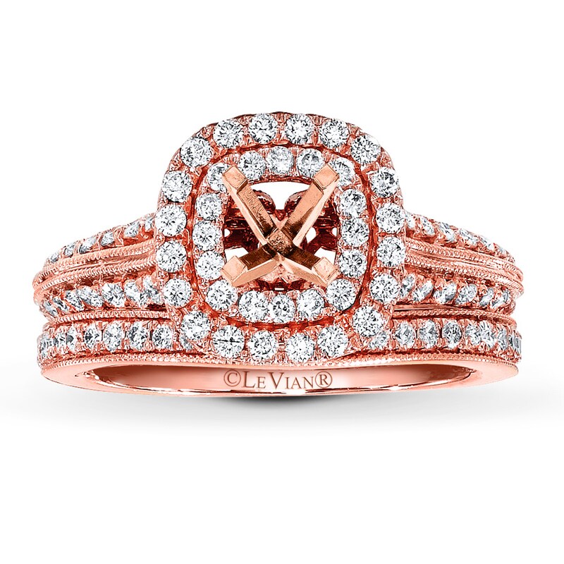 Main Image 1 of Previously Owned Le Vian Bridal Setting 1 ct tw Diamonds 14K Strawberry Gold