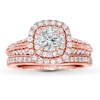 Thumbnail Image 3 of Previously Owned Le Vian Bridal Setting 1 ct tw Diamonds 14K Strawberry Gold