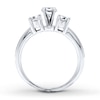 Thumbnail Image 2 of Previously Owned Diamond Ring Setting 1/2 ct tw Round-cut 14K White Gold